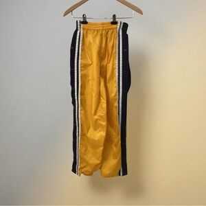 Vintage Yellow and Black Kids Sweatpants, Boys 14/16 Snap Away Jogging Pants
